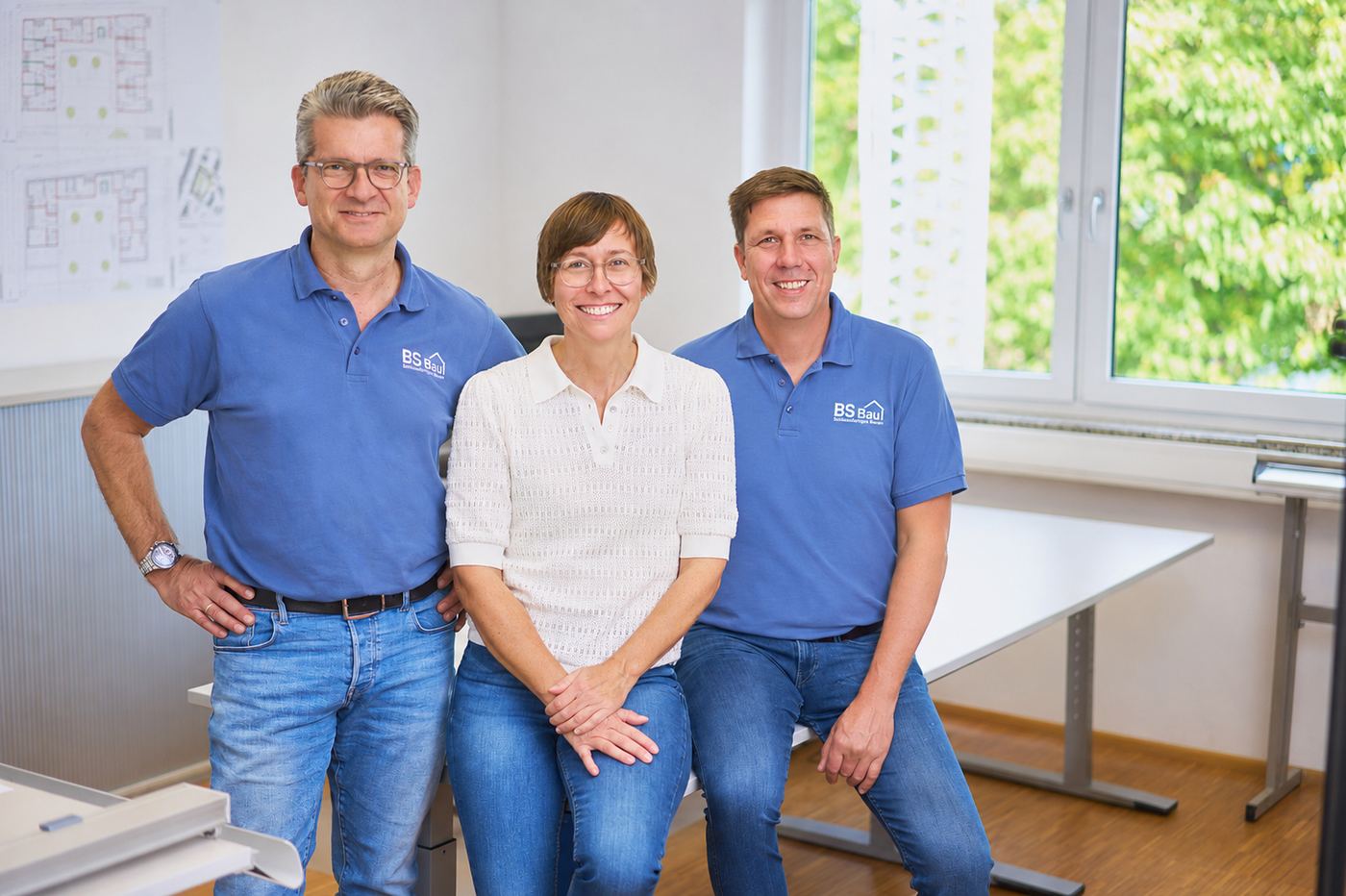 Christina Sauter, Stefan Schuster und Volker Schwalbe im Büro